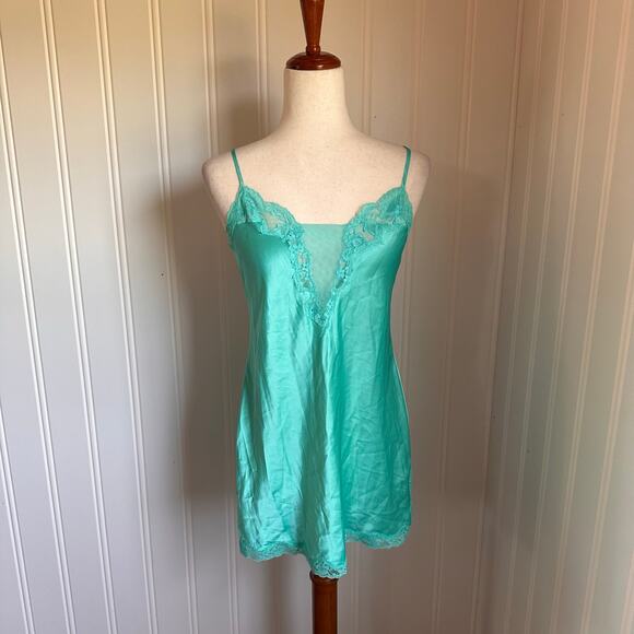 Victoria's Secret Dresses & Skirts - Vintage Y2K Green Mini Slip M